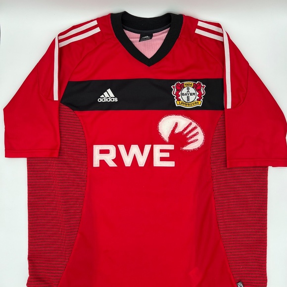 Bervatov #9 Bayern Leverkusen 2002/2003/2004 Home ORIGINAL Adidas VTG Jersey XL - Picture 3 of 9